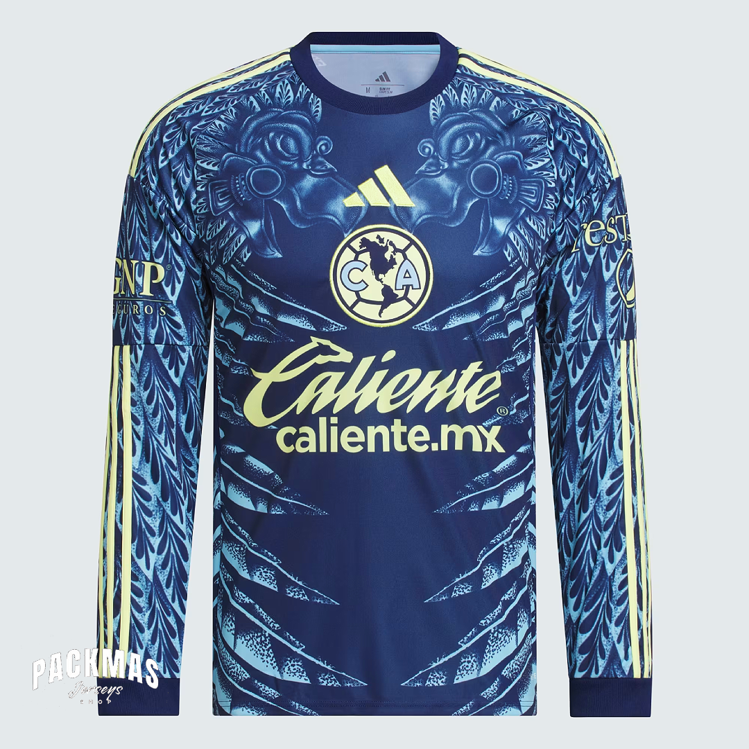 Club America Visitante Versión Fan Manga Larga | Temporada 25-26