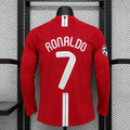 Manchester United Local Retro Manga Larga + RONALDO #7 | Temporada 07-08