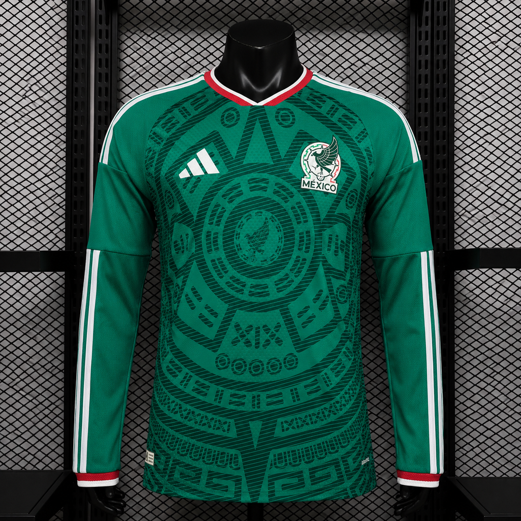 México Local Versión Jugador Manga Larga ENTREGA EXPRESS | Mundial 2026