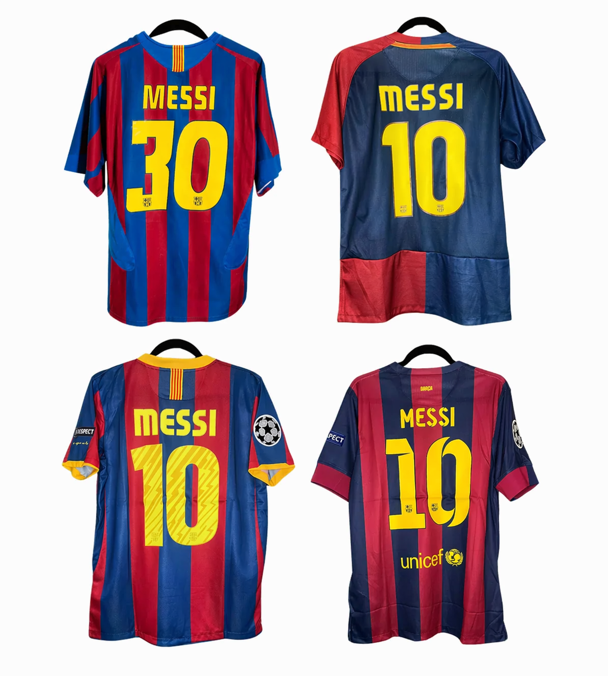 Lionel Messi 4 Champions Barcelona Pack Versión Retro | PROMO ESPECIAL