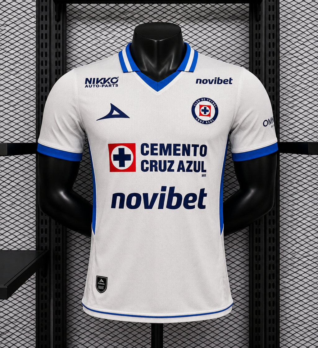 Cruz Azul Visitante Versión Jugador | Temporada 26-27
