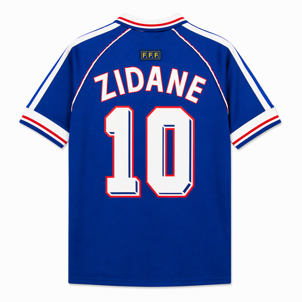 Francia Local Versión Retro ZIDANE #10 ENTREGA EXPRESS | Mundial 1998