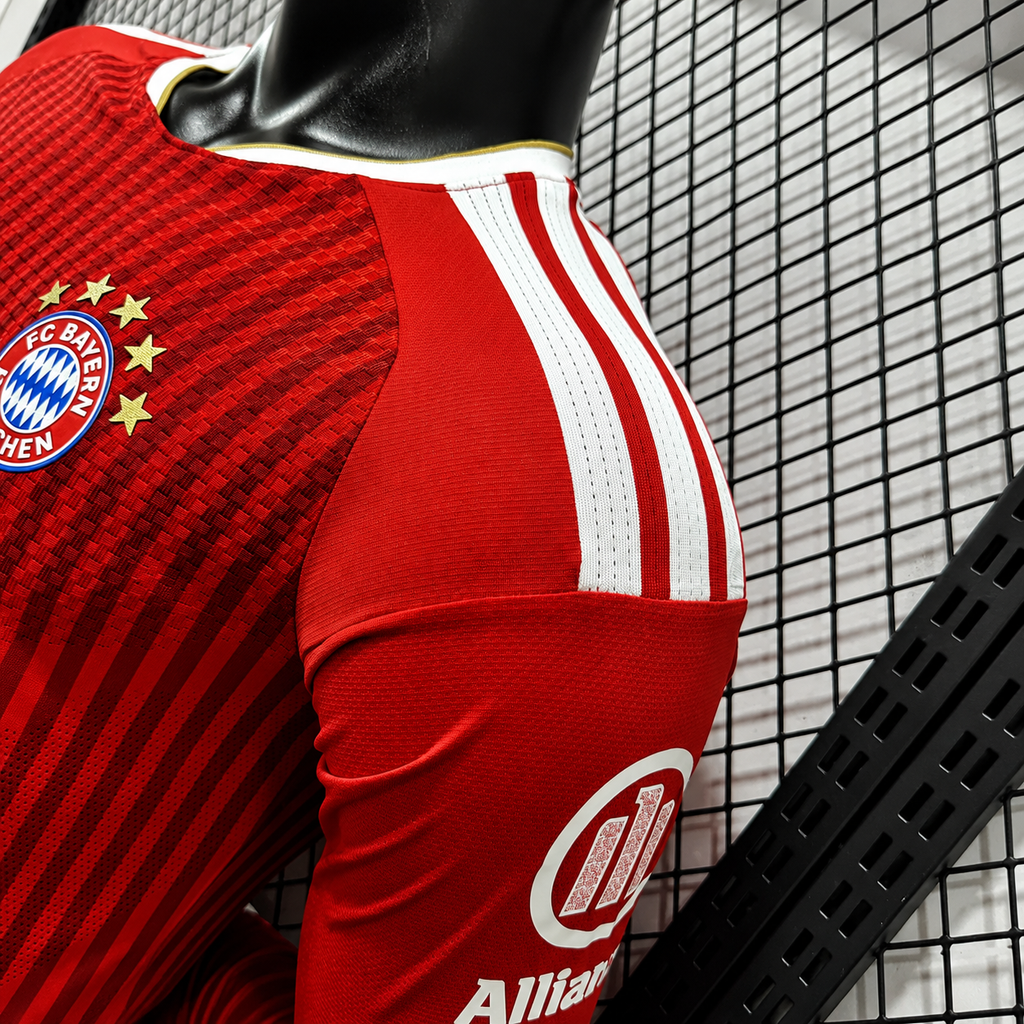 FC Bayern Munich Local Versión Jugador Manga Larga | Temporada 26-27