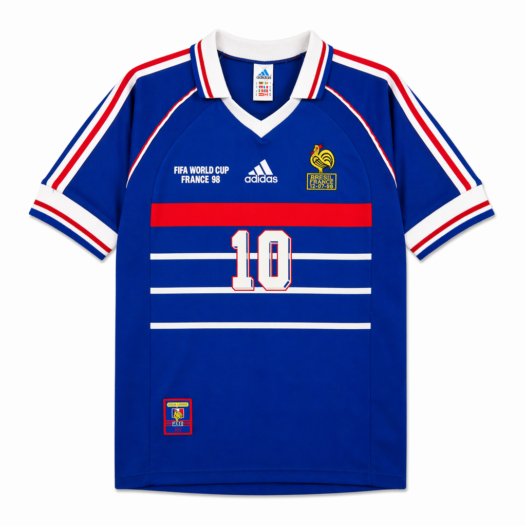 Francia Local Versión Retro ZIDANE #10 ENTREGA EXPRESS | Mundial 1998