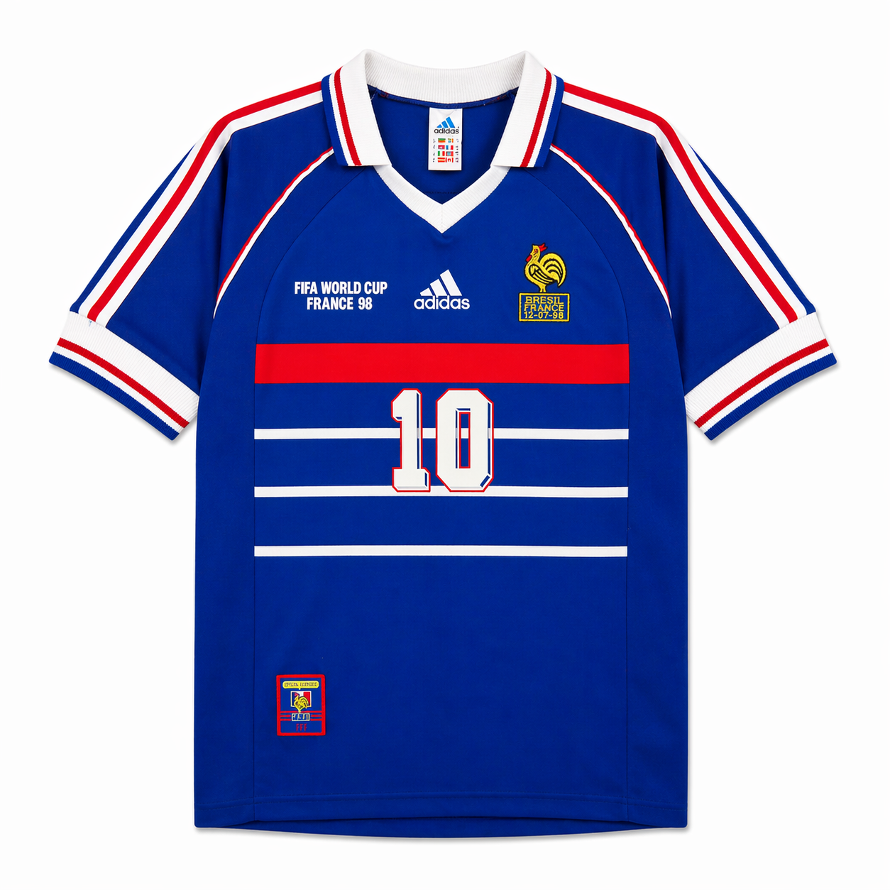Francia Local Versión Retro ZIDANE #10 ENTREGA EXPRESS | Mundial 1998