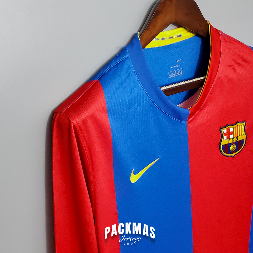 FC Barcelona Local Versión Retro Manga Larga | Temporada 06-07