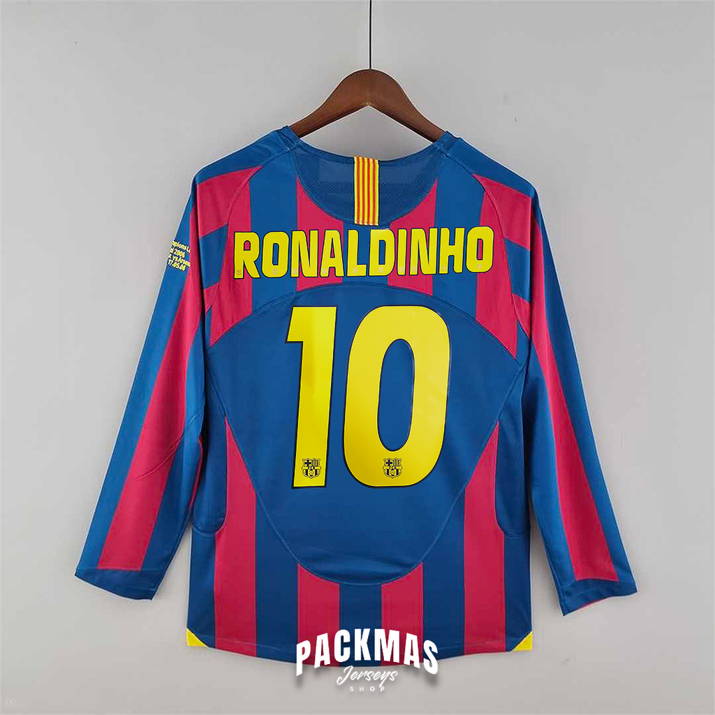 FC Barcelona Local Versión Retro Manga Larga | Temporada 05-06