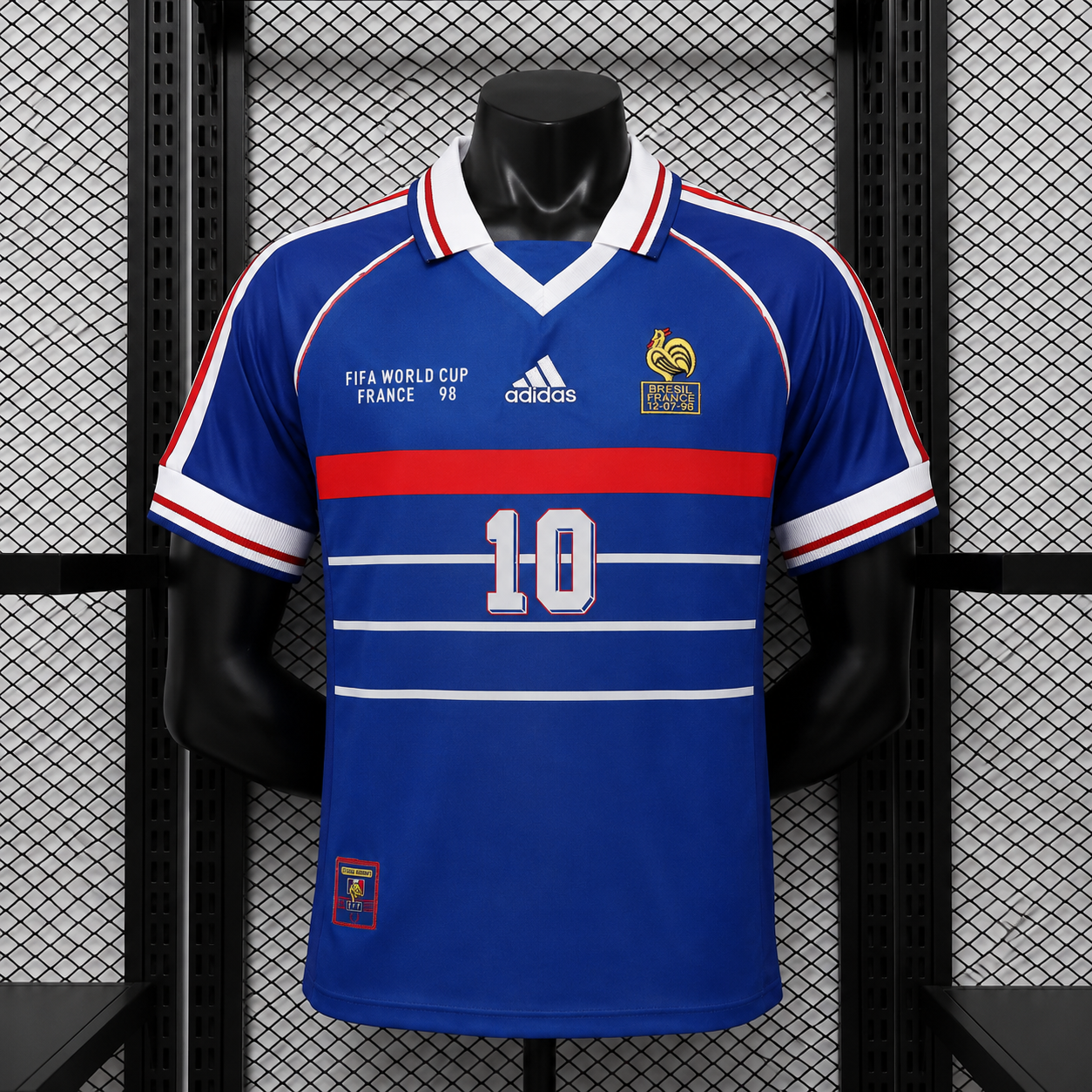 Francia Local Versión Retro ZIDANE #10 ENTREGA EXPRESS | Mundial 1998