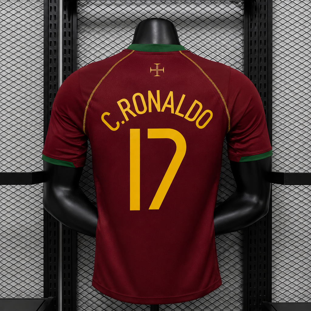 Portugal Local + C.RONALDO #17 Versión Retro ENTREGA EXPRESS | ALEMANIA 2006