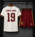 España Visitante + LAMINE YAMAL #19 Versión Niño | Mundial 2026