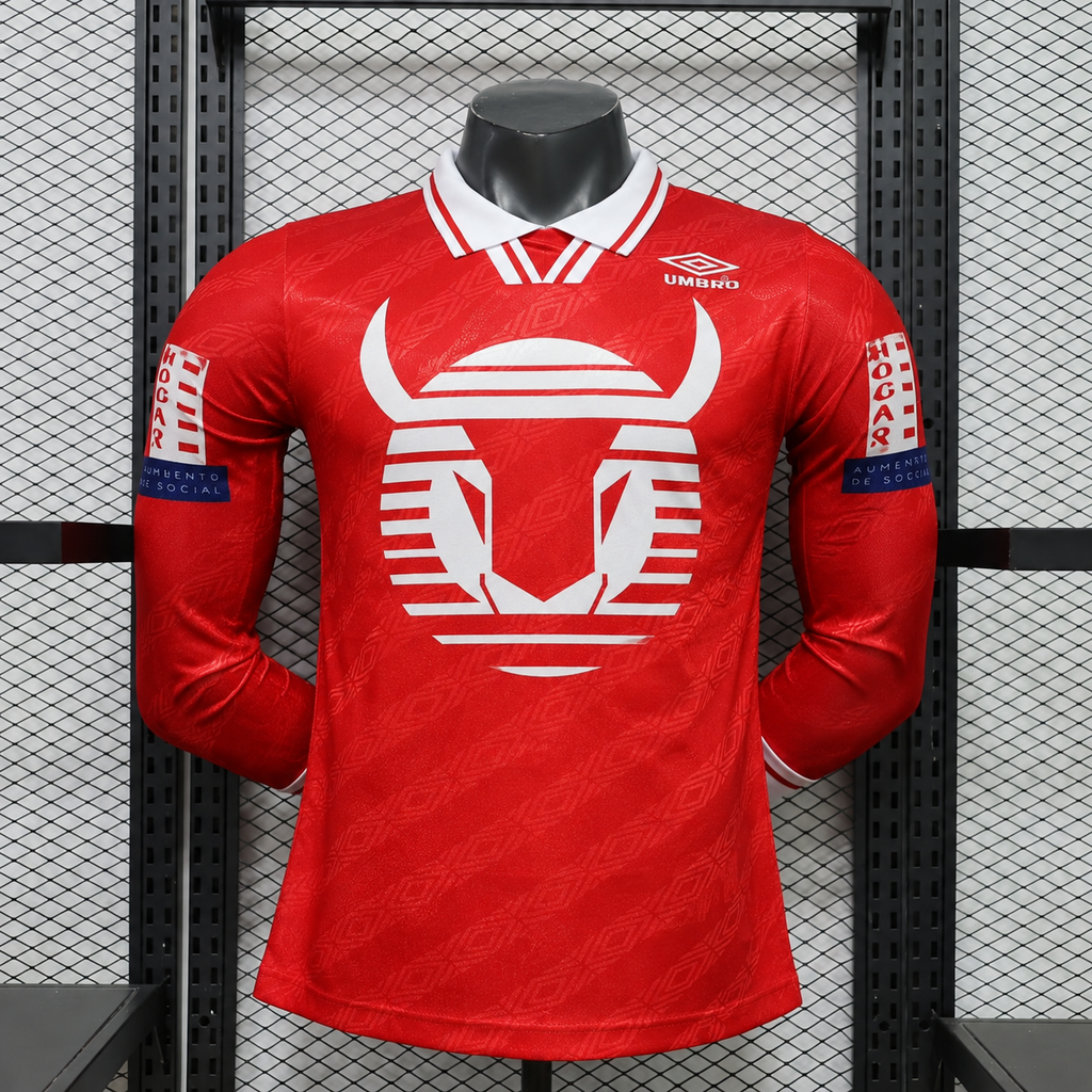 Toros Neza Local Retro Manga Larga | Temporada 95-96
