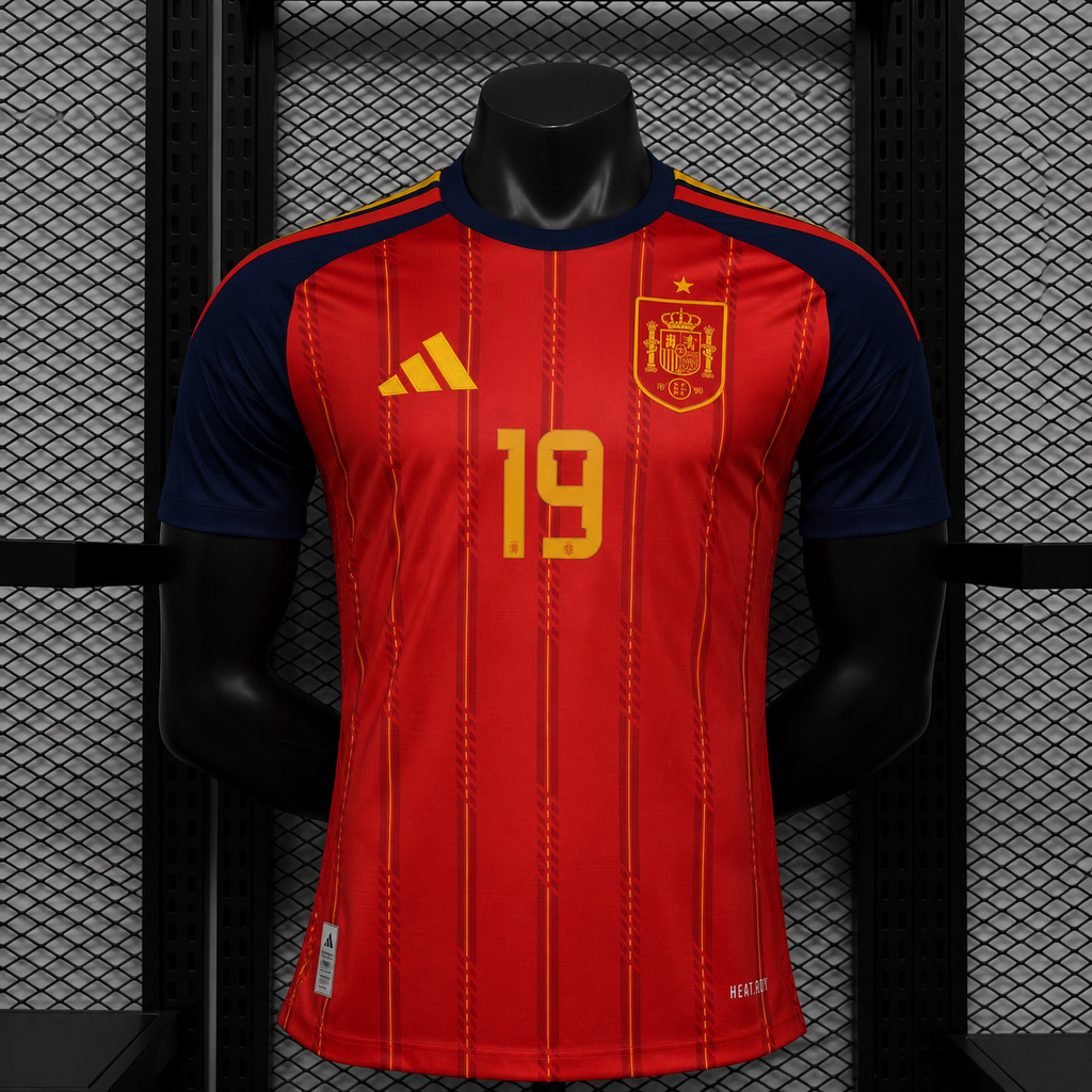 España Local + LAMINE YAMAL #19 Versión Jugador | Mundial 2026
