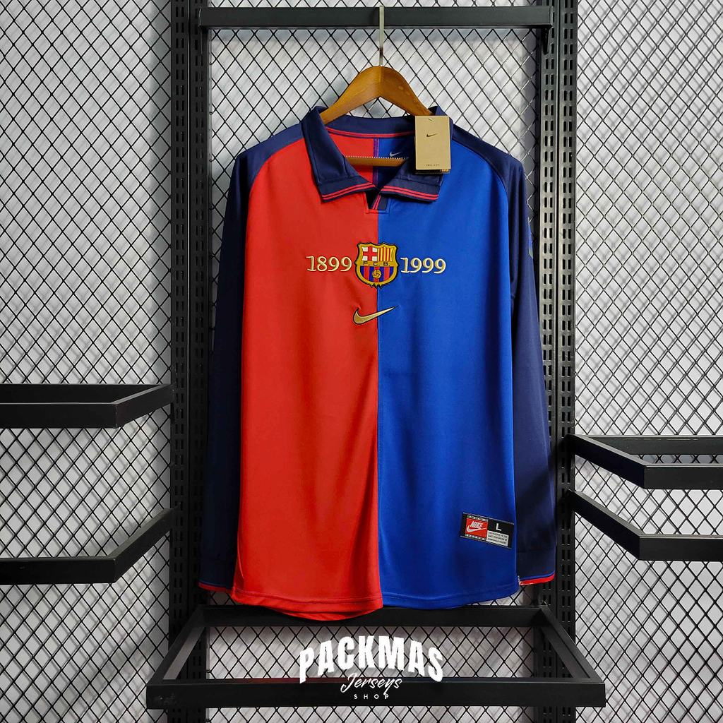 FC Barcelona Edición Centenario Retro Manga Larga | Temporada 89-99