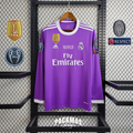Real Madrid Visitante Versión Retro Manga Larga | Temporada 16-17