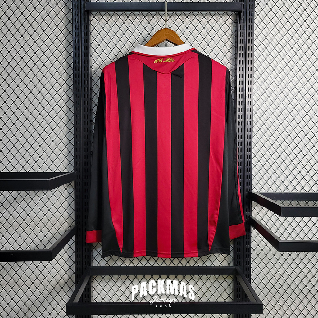 AC Milan Local Versión Retro Manga Larga | Temporada 09-10