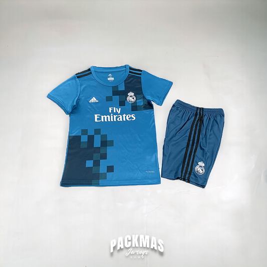 Real Madrid Visitante Versión Niño Retro | Temporada 17-18