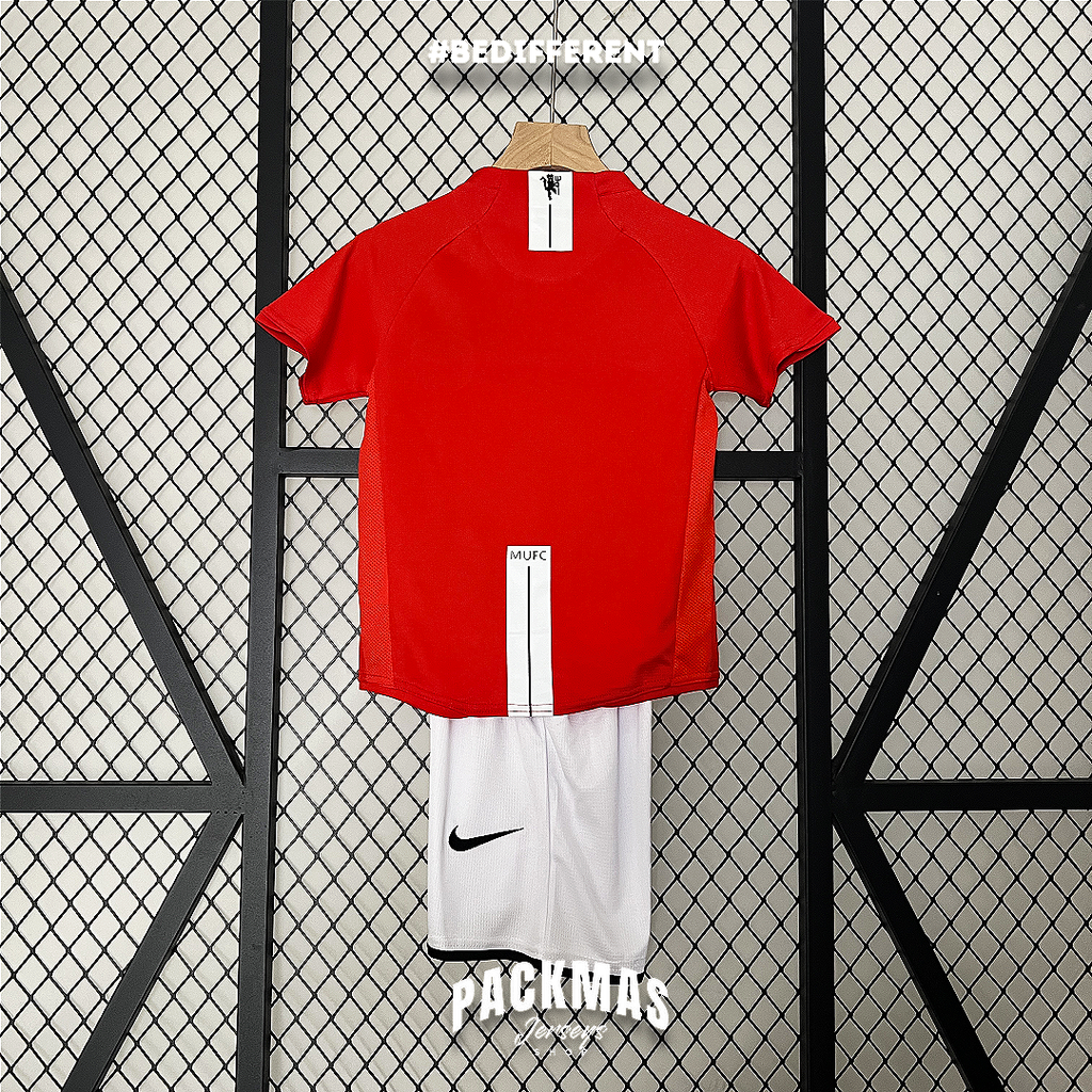 Manchester United Local Versión Niño Retro | Temporada 08-09