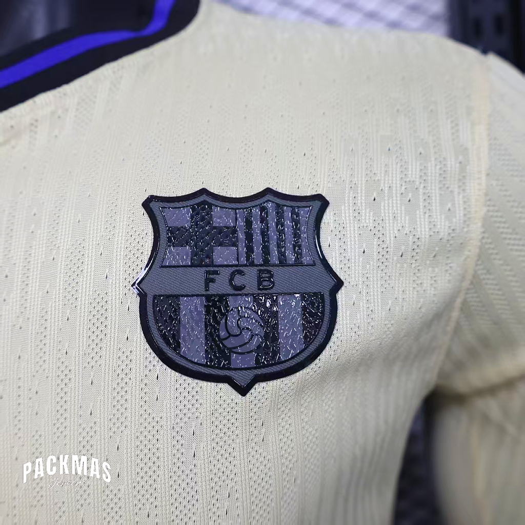 FC Barcelona Visitante Versión Jugador Manga Larga | Temporada 25-26