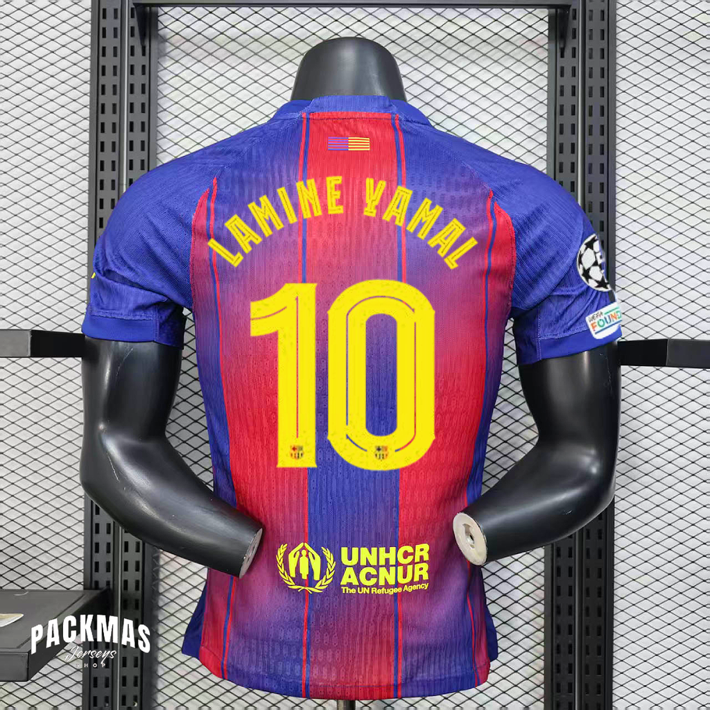 FC Barcelona Local Versión Jugador + LAMINE YAMAL #10 | Temporada 25-26